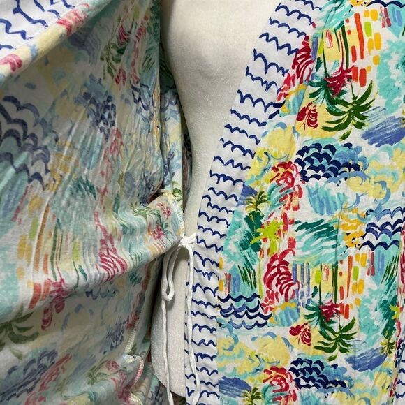 Echo Sleepwear tropical print lightweight robe size XL - Picture 3 of 7